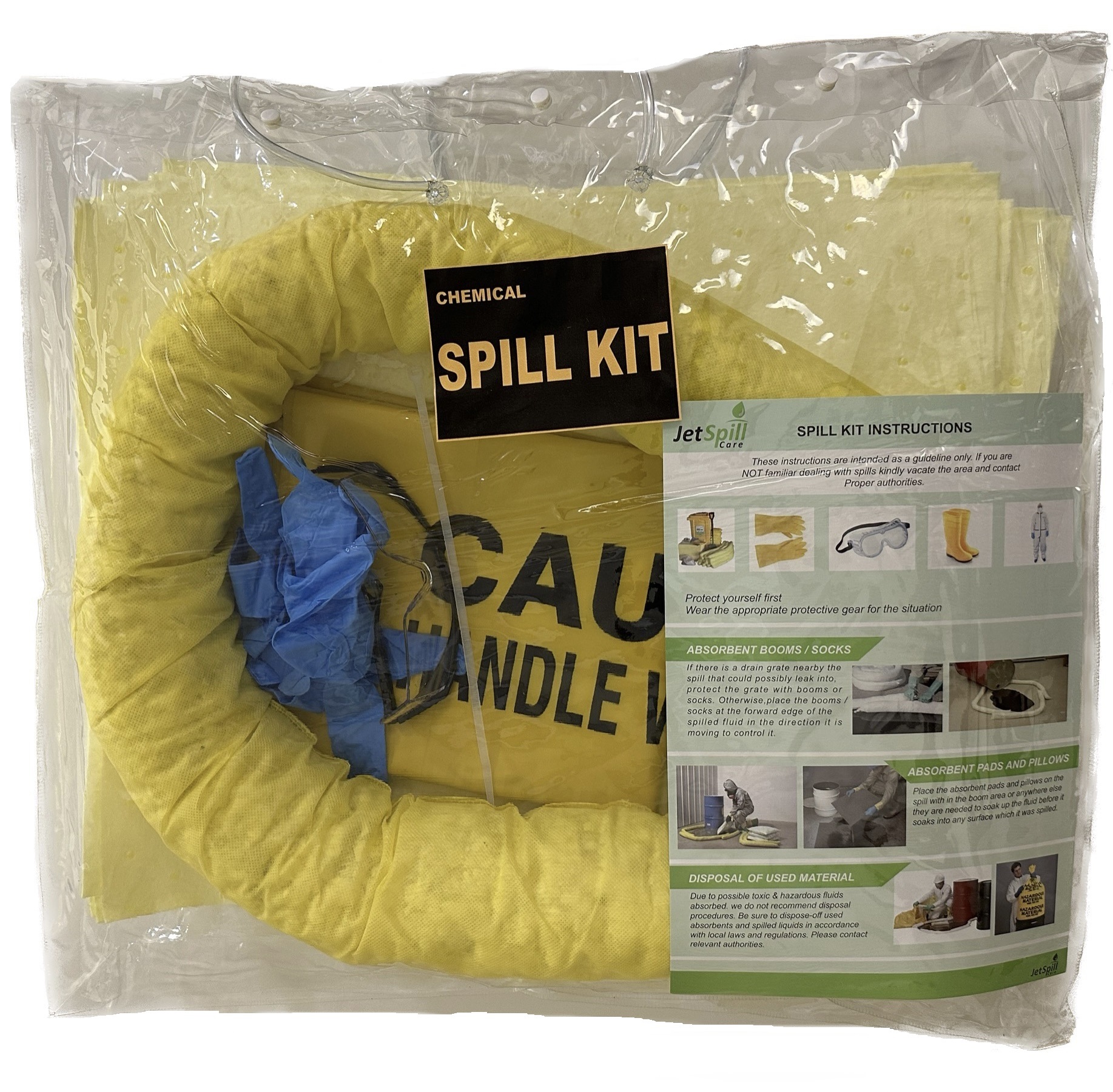 CHEMICAL / HAZMAT EMERGENCY SPILL KIT 15 LTR - JETSPILL