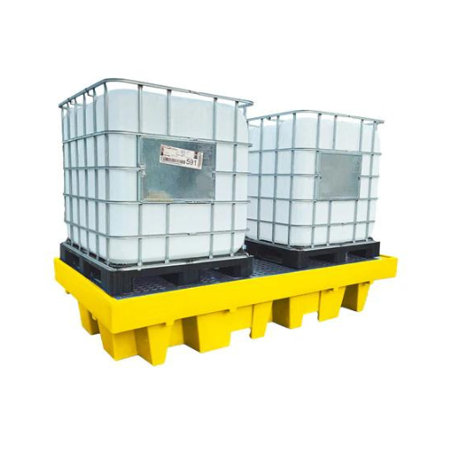 IBC SPILL PALLET (WITH 4 WAY FLT ACCESS) FOR 2X1000LTR IBC