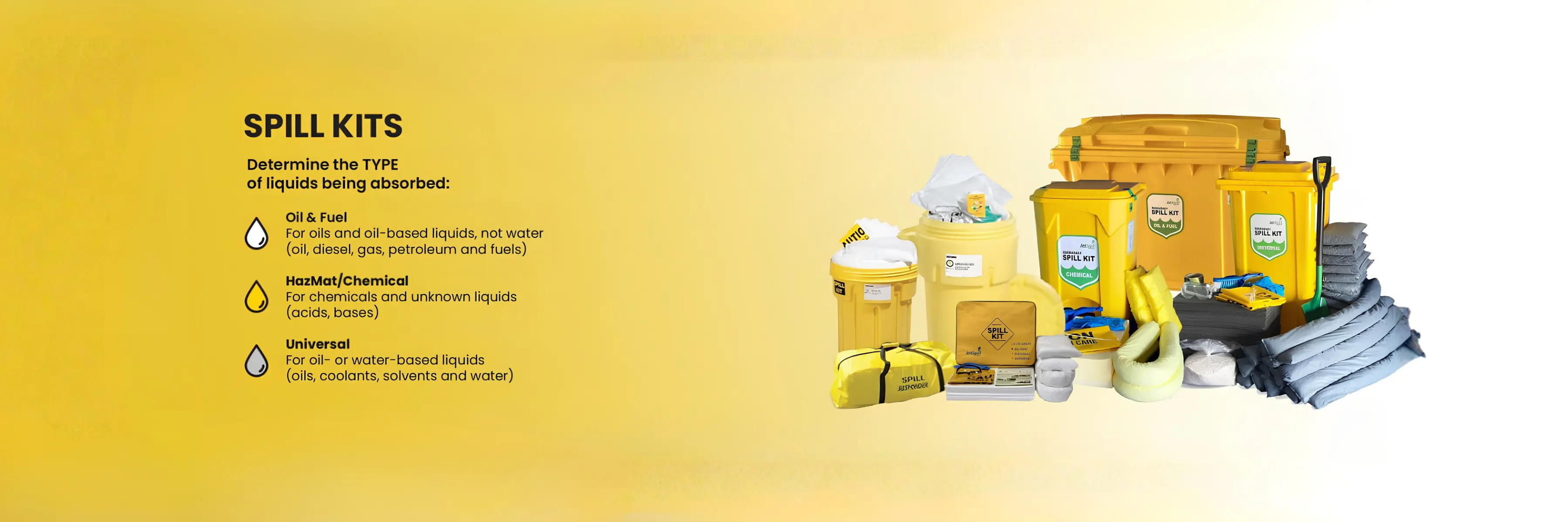 Spill kits Overpack